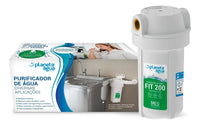 Purificador de Água Filtro Planeta Água Fit 200 Rosca 1/2" Ponto de uso, Torneira, Pia, Bebedouro - Carvão Ativado