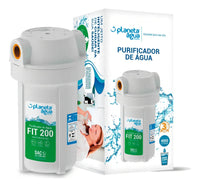 Purificador de Água Filtro Planeta Água Fit 200 Rosca 1/2" Ponto de uso, Torneira, Pia, Bebedouro - Carvão Ativado