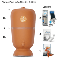 Filtro São João Classic – 8 litros – 2 velas – 2 boias